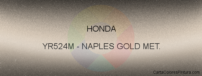 Pintura Honda YR524M Naples Gold Met.