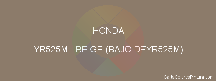 Pintura Honda YR525M Beige (bajo Deyr525m)