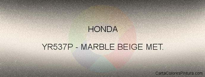 Pintura Honda YR537P Marble Beige Met.