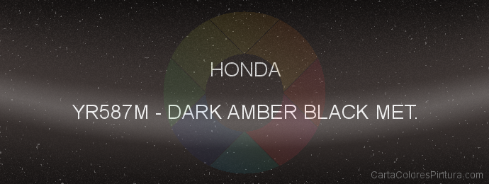 Pintura Honda YR587M Dark Amber Black Met.