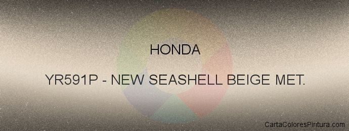 Pintura Honda YR591P New Seashell Beige Met.