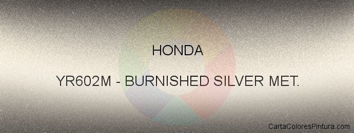 Pintura Honda YR602M Burnished Silver Met.