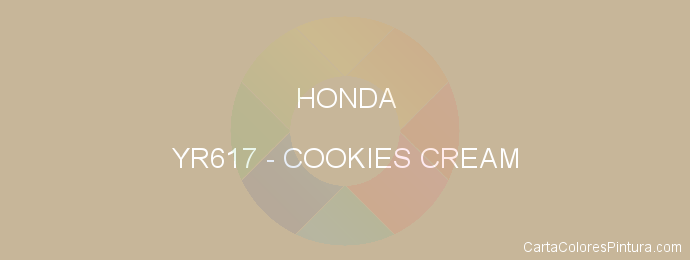 Pintura Honda YR617 Cookies Cream