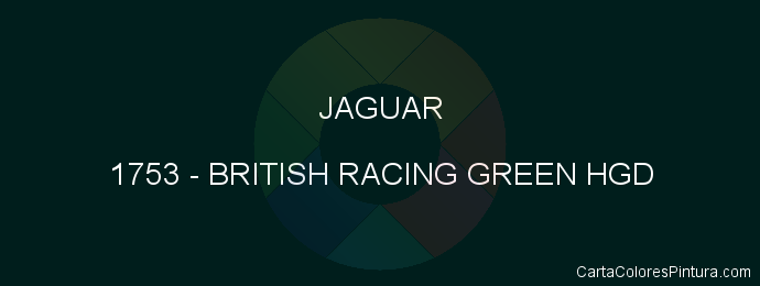 Pintura Jaguar 1753 British Racing Green Hgd
