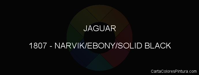 Pintura Jaguar 1807 Narvik/ebony/solid Black