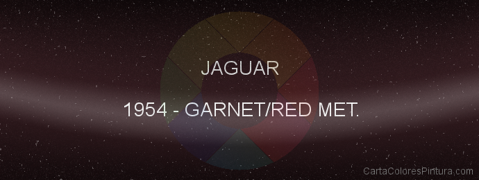 Pintura Jaguar 1954 Garnet/red Met.