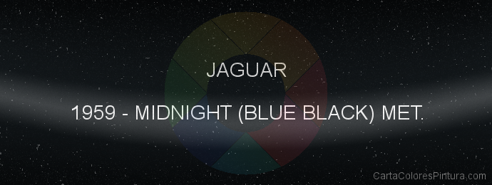 Pintura Jaguar 1959 Midnight (blue Black) Met.