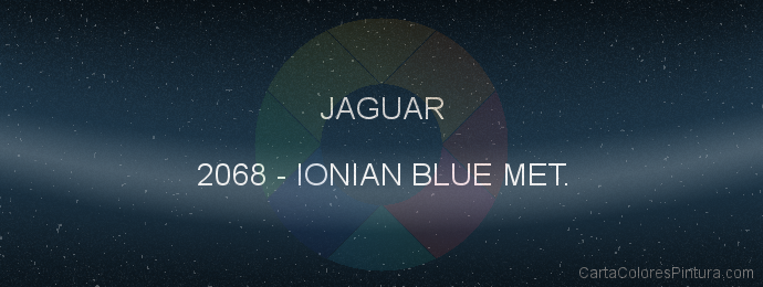 Pintura Jaguar 2068 Ionian Blue Met.