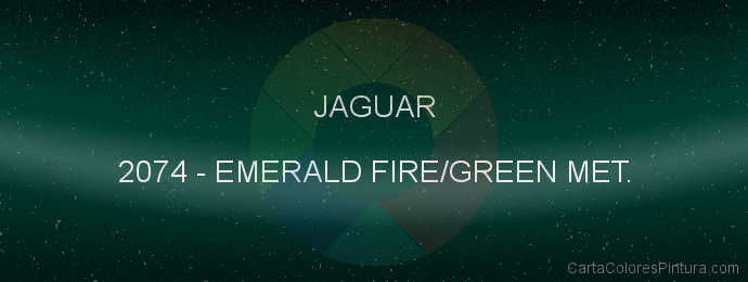 Pintura Jaguar 2074 Emerald Fire/green Met.