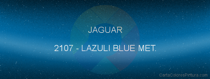 Pintura Jaguar 2107 Lazuli Blue Met.