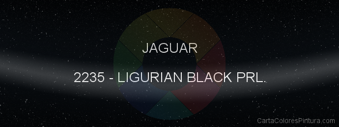 Pintura Jaguar 2235 Ligurian Black Prl.