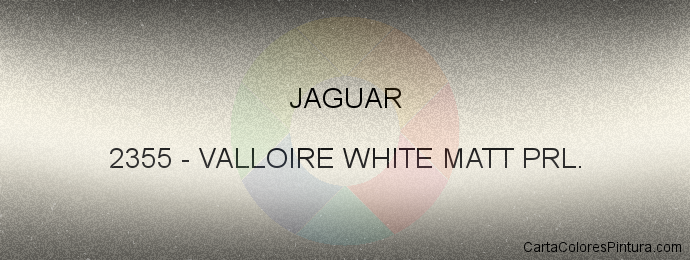Pintura Jaguar 2355 Valloire White Matt Prl.