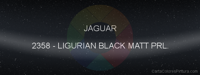 Pintura Jaguar 2358 Ligurian Black Matt Prl.