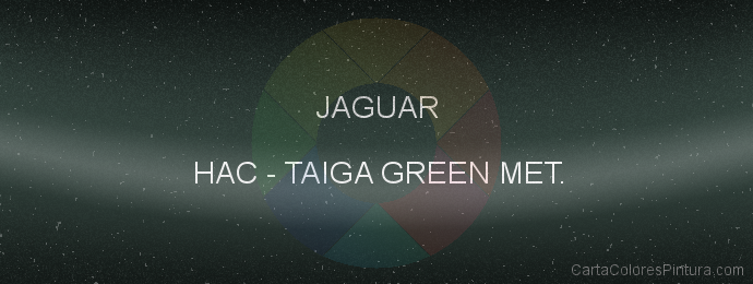 Pintura Jaguar HAC Taiga Green Met.
