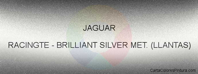 Pintura Jaguar RACINGTE Brilliant Silver Met. (llantas)