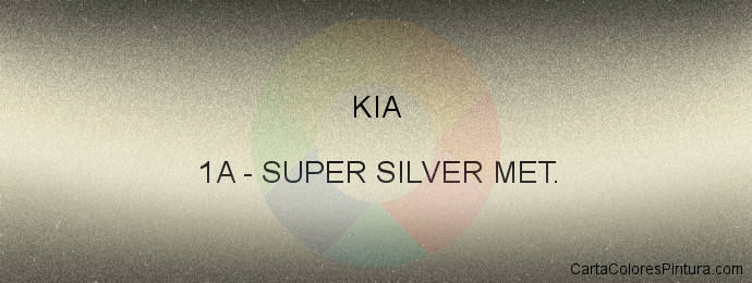 Pintura Kia 1A Super Silver Met.