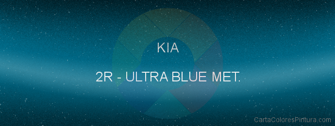 Pintura Kia 2R Ultra Blue Met.