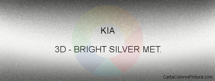 Pintura Kia 3D Bright Silver Met.