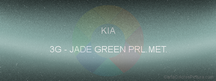 Pintura Kia 3G Jade Green Prl.met.