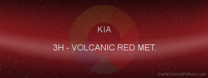 Pintura Kia 3H Volcanic Red Met.