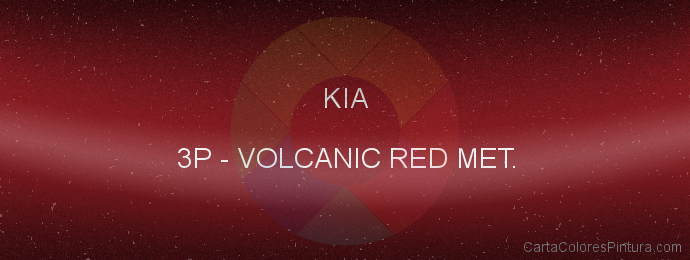 Pintura Kia 3P Volcanic Red Met.