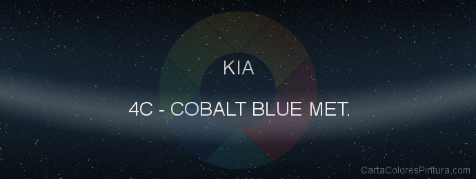 Pintura Kia 4C Cobalt Blue Met.