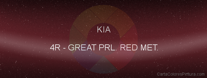 Pintura Kia 4R Great Prl. Red Met.