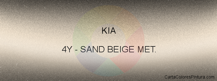 Pintura Kia 4Y Sand Beige Met.