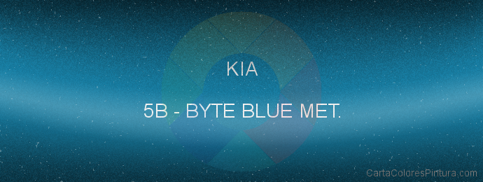 Pintura Kia 5B Byte Blue Met.