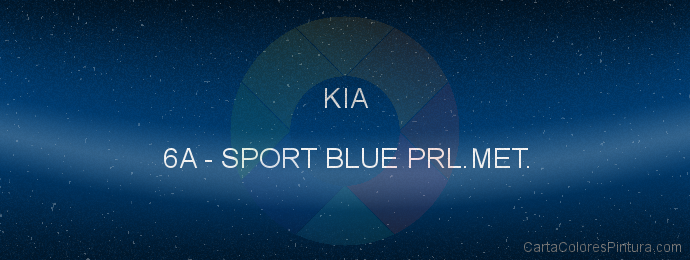 Pintura Kia 6A Sport Blue Prl.met.