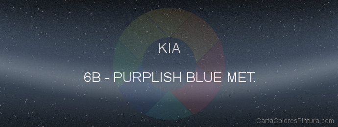 Pintura Kia 6B Purplish Blue Met.