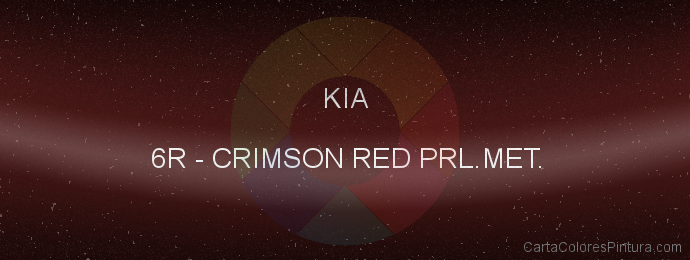 Pintura Kia 6R Crimson Red Prl.met.