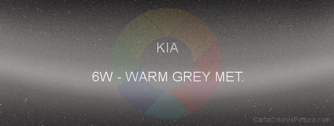 Pintura Kia 6W Warm Grey Met.