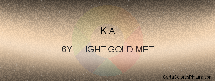 Pintura Kia 6Y Light Gold Met.