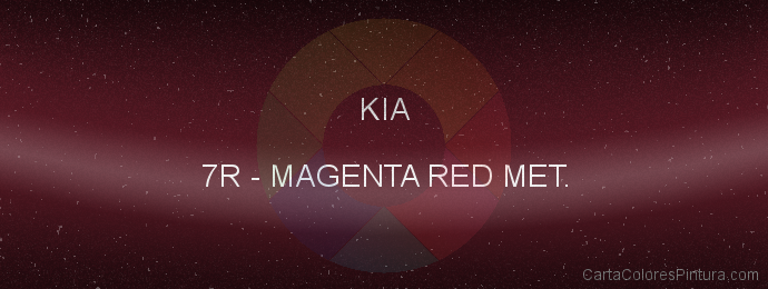Pintura Kia 7R Magenta Red Met.