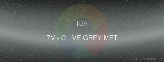 Pintura Kia 7V Olive Grey Met.