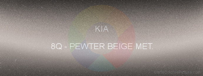 Pintura Kia 8Q Pewter Beige Met.