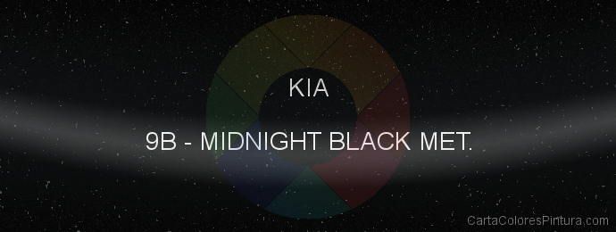 Pintura Kia 9B Midnight Black Met.