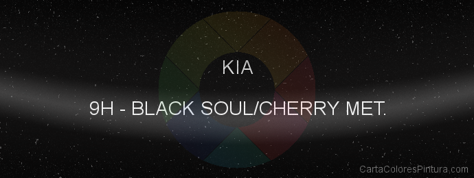 Pintura Kia 9H Black Soul/cherry Met.