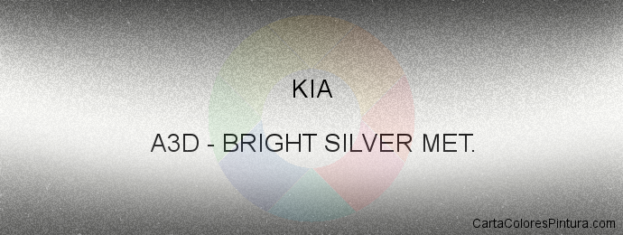 Pintura Kia A3D Bright Silver Met.