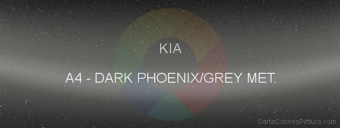 Pintura Kia A4 Dark Phoenix/grey Met.