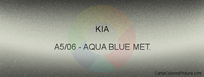 Pintura Kia A5/06 Aqua Blue Met.