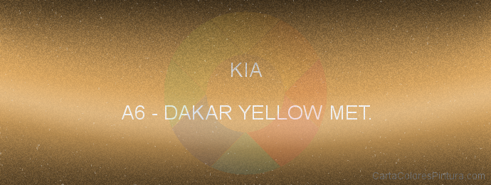 Pintura Kia A6 Dakar Yellow Met.