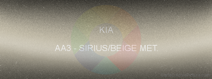 Pintura Kia AA3 Sirius/beige Met.