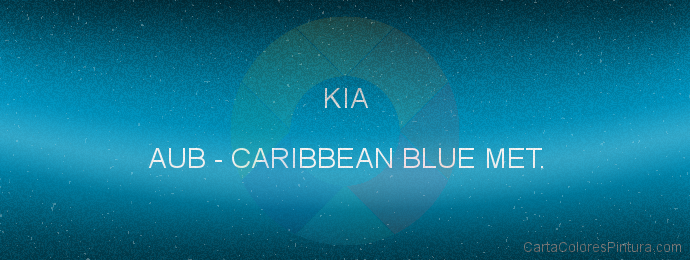 Pintura Kia AUB Caribbean Blue Met.