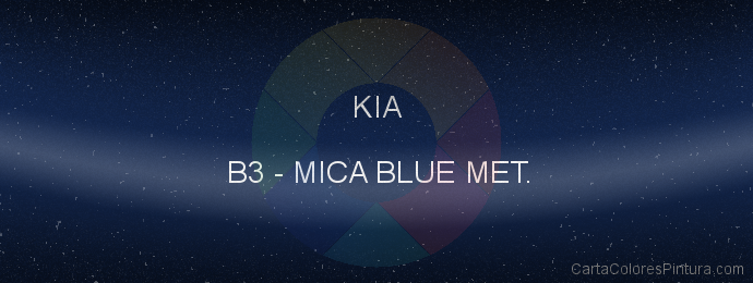 Pintura Kia B3 Mica Blue Met.