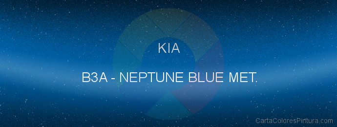 Pintura Kia B3A Neptune Blue Met.