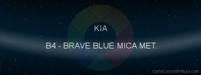 Pintura Kia B4 Brave Blue Mica Met.