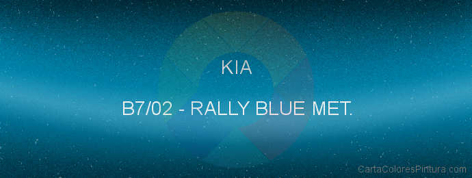 Pintura Kia B7/02 Rally Blue Met.