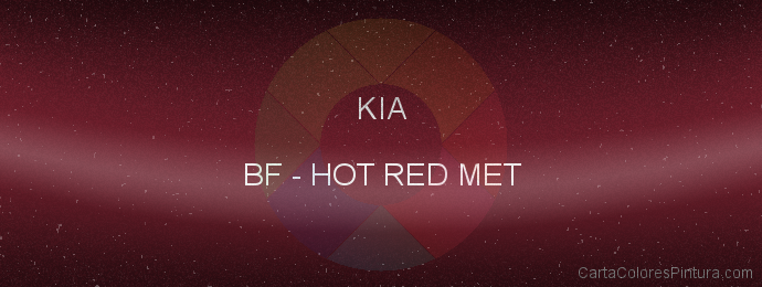 Pintura Kia BF Hot Red Met